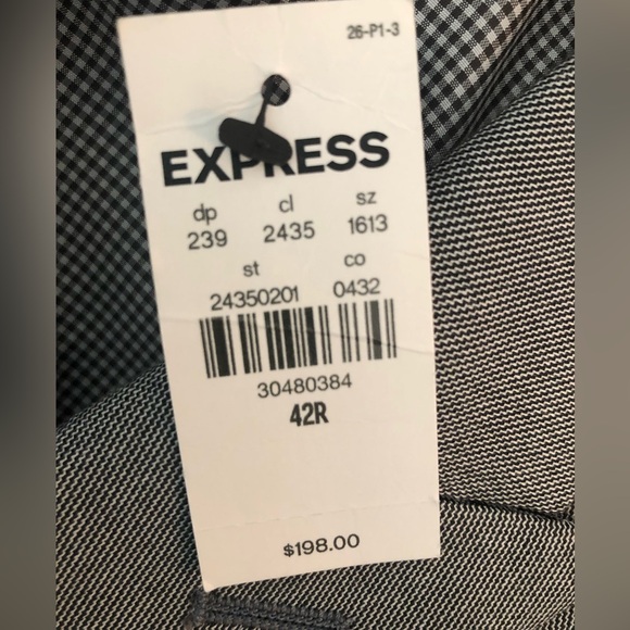 Express men’s suitcoat nwt 42 R extra slim - Picture 4 of 8